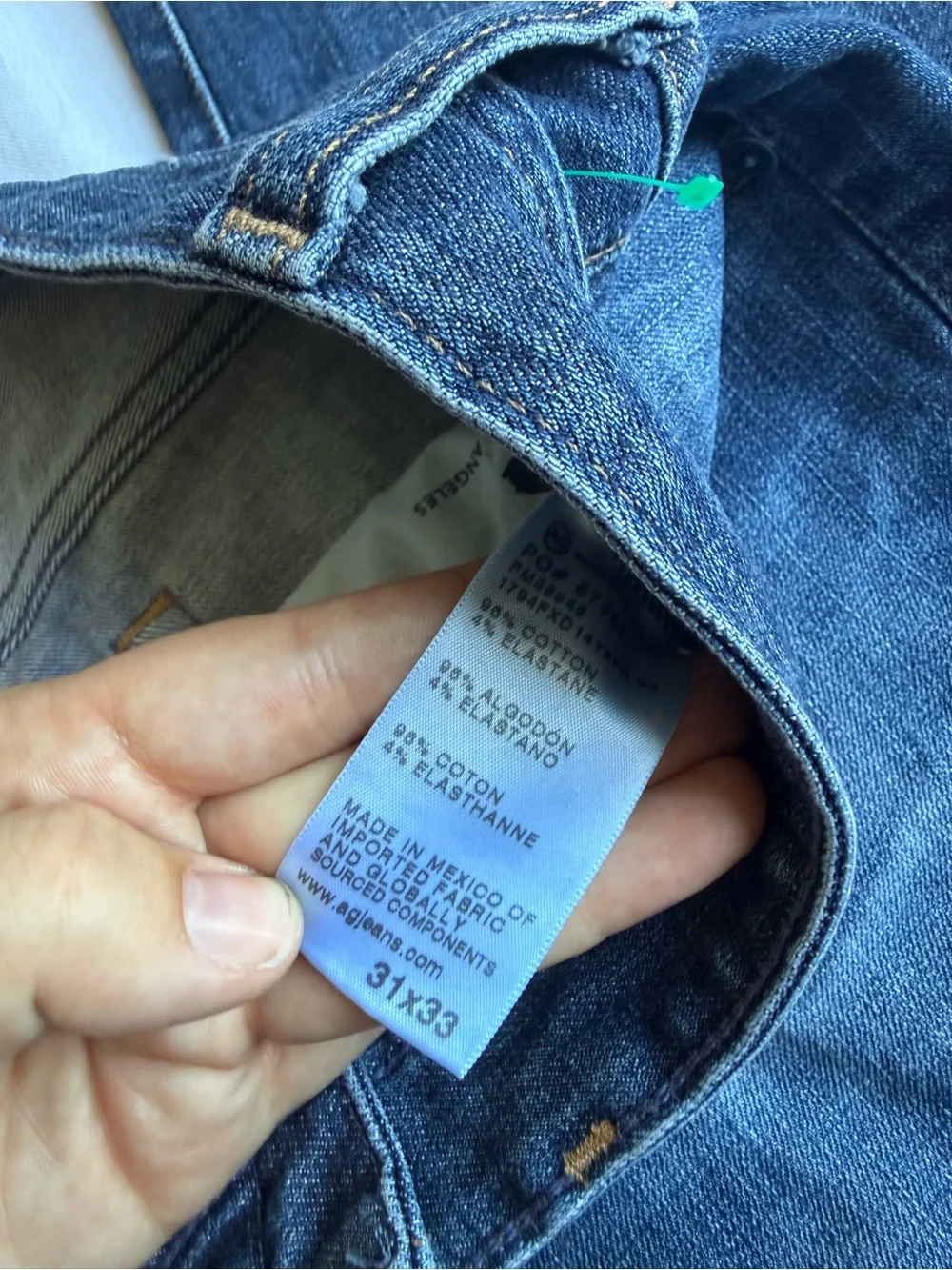 Ag Adriano Goldschmied Men's Dark Indigo Straight Jeans